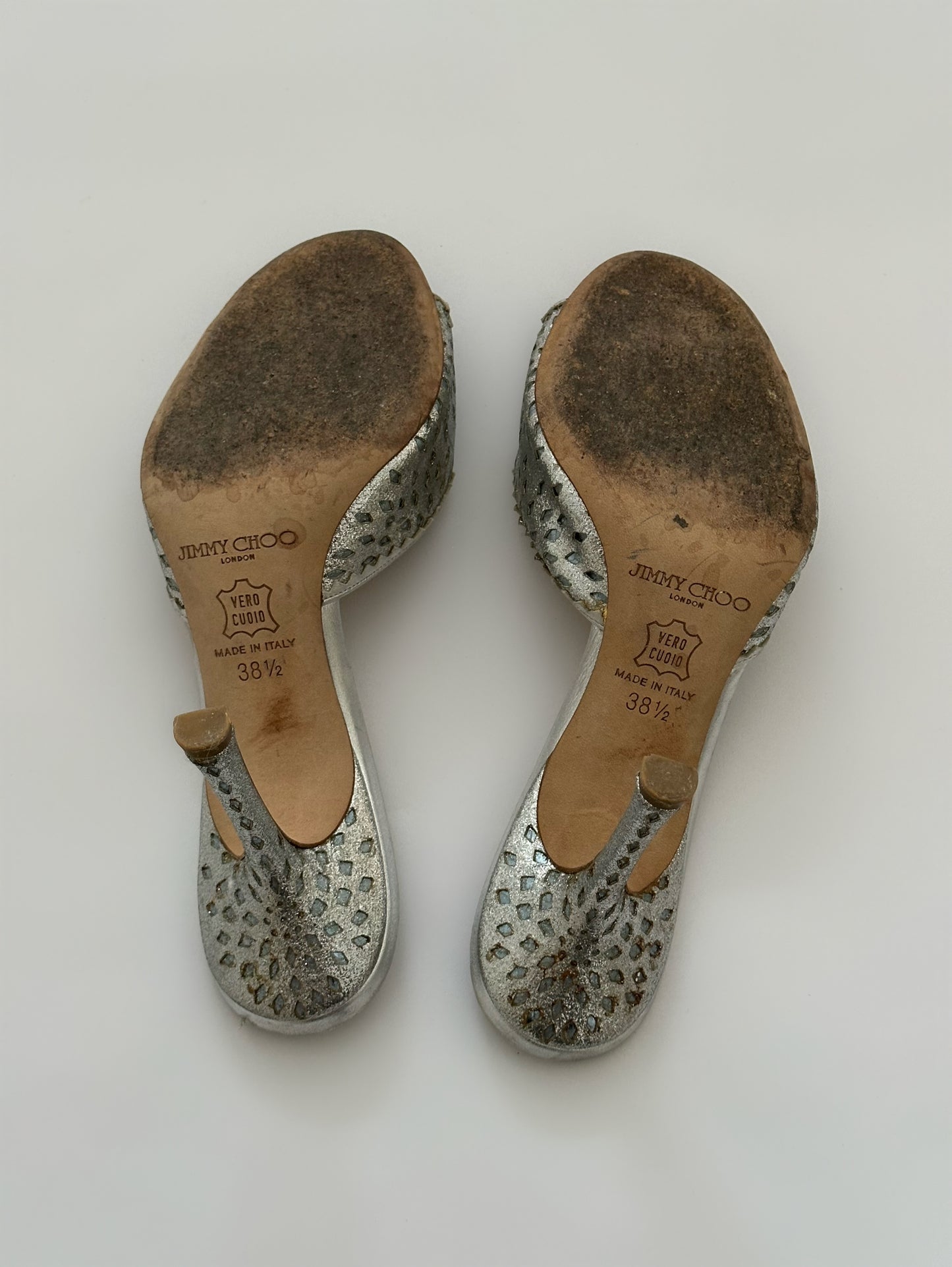Jimmy Choo Silver High Heels (38,5)